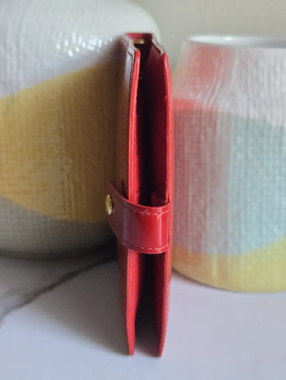 GUC Louis Vuitton PM Red Vernis Leather Agenda Cover